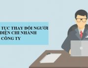Thay đổi người đại diện chi nhánh